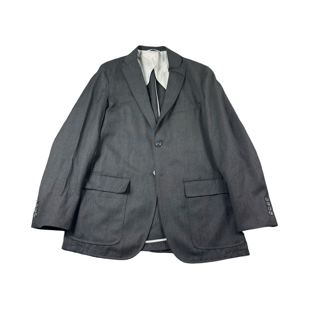 Gitman Bros Unionmade Gray Wool Sportcoat Mens Size 40R Half Lined Blazer